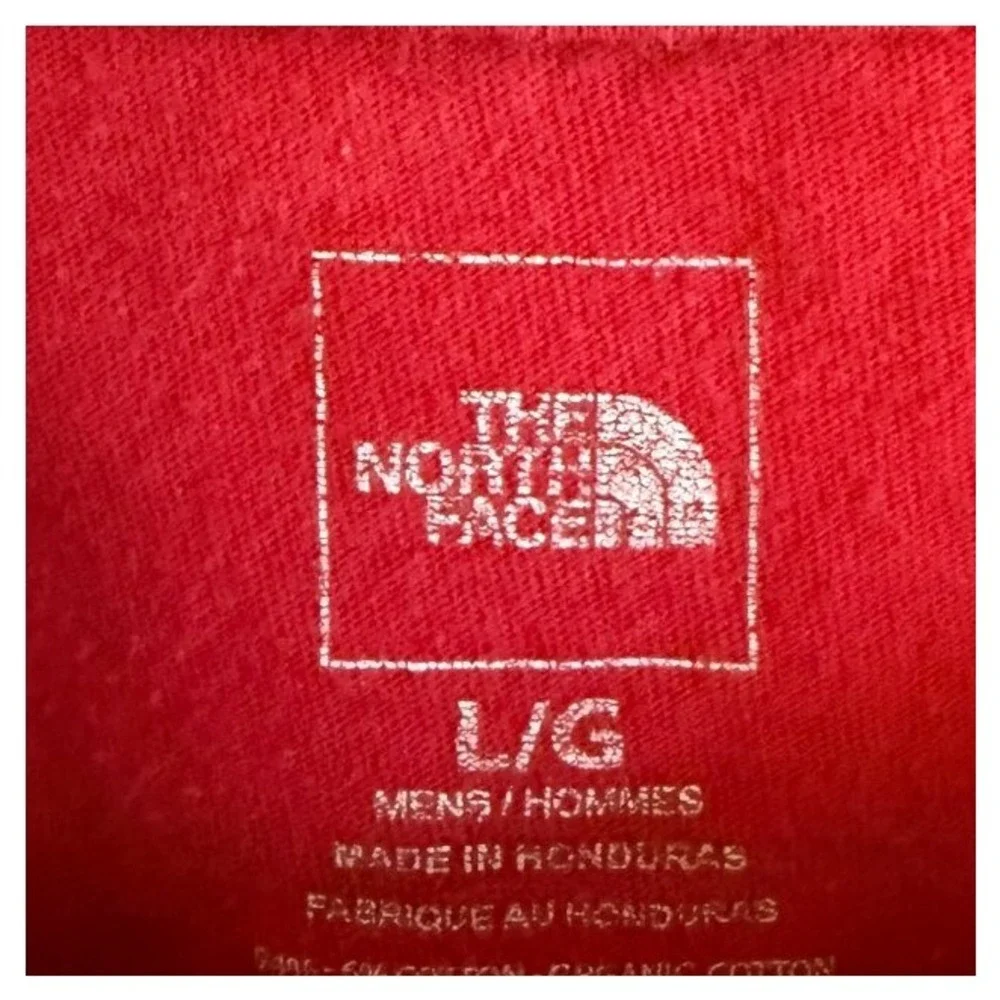 The North Face Red Crew Neck Sweatshirt Pullover Top Men's Large
